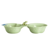Lenox Butterfly Meadow Figurals Frog Condiment Server, 11-1/2-Inch Lenox Butterfly Meadow Figurals Frog Condiment Server, 11-1/2-Inch