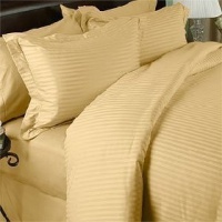 1200-Thread-Count Egyptian Cotton 1200TC Sheet Set, California King, Gold Damask Stripe 1200 TC 1200-Thread-Count Egyptian Cotton 1200TC Sheet Set, California King, Gold Damask Stripe 1200 TC