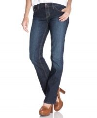Looking for boot cut jeans with a waistband low enough to be stylish yet high enough to prevent spillage? These classics from Tommy Hilfiger fit the bill, in a perfectly-weathered blue wash. Looking for boot cut jeans with a waistband low enough to be stylish yet high enough to prevent spillage? These classics from Tommy Hilfiger fit the bill, in a perfectly-weathered blue wash.