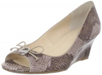 Calvin Klein Women's Olita Washed Snake Wedge Pump,Light Taupe,6.5 M US