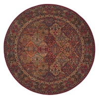 Original Karastan Multi Panel Kirman Area Rug Original Karastan Multi Panel Kirman Area Rug