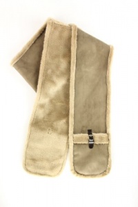 Calvin Klein Faux Fur/Faux Suede Natural Scarf Calvin Klein Faux Fur/Faux Suede Natural Scarf