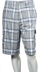 American Rag Plaids (Large) Grey and blue Cargo Shorts American Rag Plaids (Large) Grey and blue Cargo Shorts