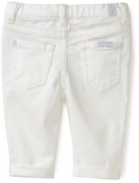 7 For All Mankind Baby-Girls Infant Front Closure Denim Crop and Roll Pant, Clean White, 18 Months 7 For All Mankind Baby-Girls Infant Front Closure Denim Crop and Roll Pant, Clean White, 18 Months