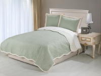Luxury Home 3-Piece Finlay Coverlet, King, White Luxury Home 3-Piece Finlay Coverlet, King, White
