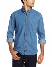 Dickies Men's Long Sleeve Denim Work Shirt