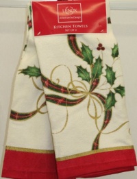 Lenox Holiday Nouveau Design Kitchen Towel Set Lenox Holiday Nouveau Design Kitchen Towel Set