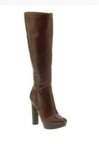 Michael Kors Lesly Tall Leather Boot Mocha Brown Women's 9 M US Michael Kors Lesly Tall Leather Boot Mocha Brown Women's 9 M US