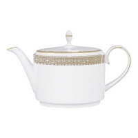 Wedgwood Vera Wang Vera Lace Gold Large Teapot Wedgwood Vera Wang Vera Lace Gold Large Teapot