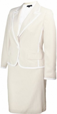 Evan Picone Women's Cambridge Skirt Suit Taupe