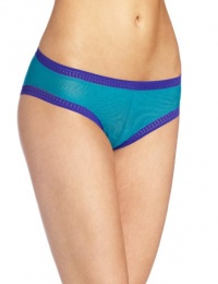 OnGossamer Women's Mesh Boyshort Panty, Turquoise/Caicos/Deep Cobalt, Large OnGossamer Women's Mesh Boyshort Panty, Turquoise/Caicos/Deep Cobalt, Large
