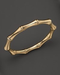 18K yellow gold mimics bamboo's natural beauty. 18K yellow gold mimics bamboo's natural beauty.