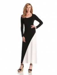 Karen Kane Women's Split Color Long Sleeve Maxi Karen Kane Women's Split Color Long Sleeve Maxi