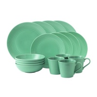 Gordon Ramsay Maze 16-Piece Dinnerware Set, Teal Gordon Ramsay Maze 16-Piece Dinnerware Set, Teal