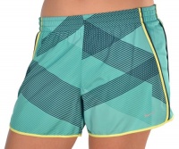 Nike Women's Printed Pacer Running Shorts-Green