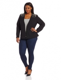 Calvin Klein Women's Plus-Size Bejeweled Jacket Calvin Klein Women's Plus-Size Bejeweled Jacket