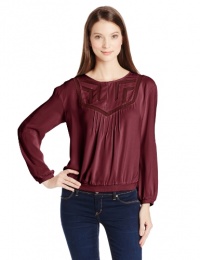Calvin Klein Jeans Women's Geo Insert Woven Top Calvin Klein Jeans Women's Geo Insert Woven Top