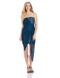 Jump Juniors Hi-Low Strapless Gown, Teal/Nude, 5/6 Jump Juniors Hi-Low Strapless Gown, Teal/Nude, 5/6