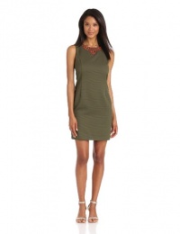 Ellen Tracy Women's Sleeveless Beaded Neck Dress Ellen Tracy Women's Sleeveless Beaded Neck Dress