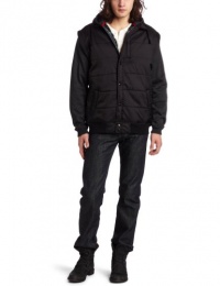 Burnside Men's Comedown Vest With Fleece Sleeves Burnside Men's Comedown Vest With Fleece Sleeves