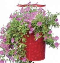 Topsy Turvy® Hummingbird Upside Down Planter - red Topsy Turvy® Hummingbird Upside Down Planter - red