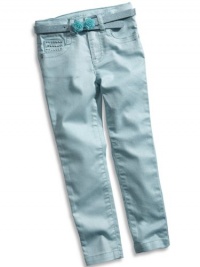 GUESS Kids Girls little girl shimmer jeans, AQUA (4) GUESS Kids Girls little girl shimmer jeans, AQUA (4)