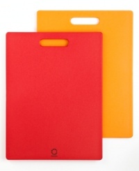 Welcome to prep central. This bright & lively cutting board provides a non-absorbent and odor-resistant space, where slicing, dicing and mincing are at home. A smart, durable design is gentle on knives and protects your countertop from the wear & tear of a kitchen at work. Welcome to prep central. This bright & lively cutting board provides a non-absorbent and odor-resistant space, where slicing, dicing and mincing are at home. A smart, durable design is gentle on knives and protects your countertop from the wear & tear of a kitchen at work.