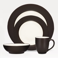 Noritake 4-Piece Colorwave Place Setting, Chocolate Noritake 4-Piece Colorwave Place Setting, Chocolate