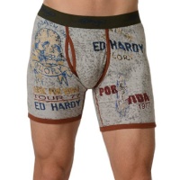 Ed Hardy Men's Premium Glory Por Vida Boxer Brief Ed Hardy Men's Premium Glory Por Vida Boxer Brief