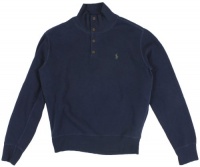 Polo Ralph Lauren Men's Button Mockneck Sweatshirt Polo Ralph Lauren Men's Button Mockneck Sweatshirt