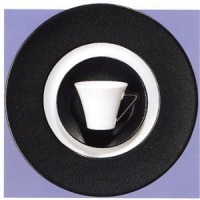 Philippe Deshoulieres Seychelles Black Dinner Plate Philippe Deshoulieres Seychelles Black Dinner Plate