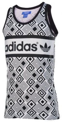 Adidas Originals Men's Mutombo Tank Top-White/Black Adidas Originals Men's Mutombo Tank Top-White/Black