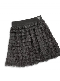 GUESS Kids Girls big girl foil print skirt, BLACK (16) GUESS Kids Girls big girl foil print skirt, BLACK (16)