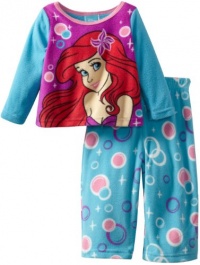 Disney Little Mermaid L/S 2-Pc Fleece Set - Blue-2T Disney Little Mermaid L/S 2-Pc Fleece Set - Blue-2T