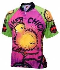 Biker Chick - Chick on a Bike Womens Cycling Jersey Biker Chick - Chick on a Bike Womens Cycling Jersey