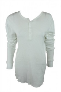 Vince Womens Long Sleeve Semi Button Down Ribbed Top Vince Womens Long Sleeve Semi Button Down Ribbed Top
