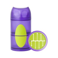 Boon Owl Snack Stack Container, Purple/Green, 11 Ounce