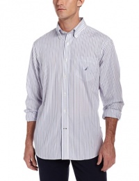 Nautica Men's Big-Tall Long Sleeve Mini Stripe Shirt