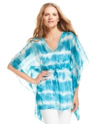 Boho gets a modern makeover with this petite MICHAEL Michael Kors tie-dye tunic -- perfect for adding a splash of color to your summer look! (Clearance) Boho gets a modern makeover with this petite MICHAEL Michael Kors tie-dye tunic -- perfect for adding a splash of color to your summer look! (Clearance)