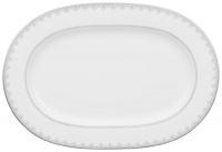 Villeroy & Boch White Lace 13-1/4-Inch Oval Platter Villeroy & Boch White Lace 13-1/4-Inch Oval Platter