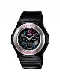 Casio Women's BGA101-1B Baby G Multi Color Dial and Black Resin Strap Watch Casio Women's BGA101-1B Baby G Multi Color Dial and Black Resin Strap Watch