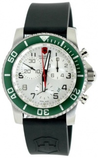 Victorinox Swiss Army Men's 241085 Maverick II Black Rubber Green Accent Chronograph Watch Victorinox Swiss Army Men's 241085 Maverick II Black Rubber Green Accent Chronograph Watch