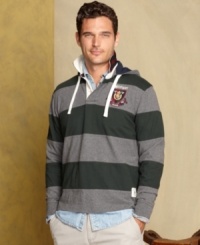 Study-up on vintage varsity-style with this hoodie from Tommy Hilfiger. Study-up on vintage varsity-style with this hoodie from Tommy Hilfiger.