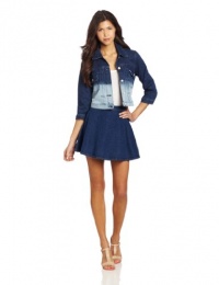 Levi's Juniors Cropped Trucker Jacket, Dip Dye, Medium Levi's Juniors Cropped Trucker Jacket, Dip Dye, Medium