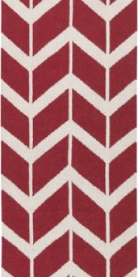 Surya Flatweave Rugs Fallon, Venetian Red/White, 5' x 8' Surya Flatweave Rugs Fallon, Venetian Red/White, 5' x 8'