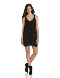 BCBGeneration Women's Flounce Skirt Dress, Black, Large BCBGeneration Women's Flounce Skirt Dress, Black, Large