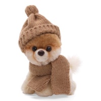 Gund 5 Itty Bitty Boo in Knit Scarf and Cap Plush Gund 5 Itty Bitty Boo in Knit Scarf and Cap Plush