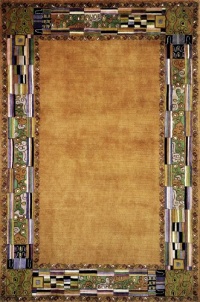 Area Rug 2x3 Rectangle Contemporary Gold Color - Momeni New Wave Rug from RugPal Area Rug 2x3 Rectangle Contemporary Gold Color - Momeni New Wave Rug from RugPal
