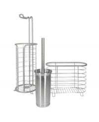Sleek and sophisticated, the Forma Ultra toilet brush and coordinating holder keeps your bath organized in style. Featuring a smart stainless steel design. Sleek and sophisticated, the Forma Ultra toilet brush and coordinating holder keeps your bath organized in style. Featuring a smart stainless steel design.