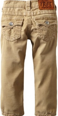 True Religion Boys 2-7 'Jack' Slim Big T Pant, Straw, 3 True Religion Boys 2-7 'Jack' Slim Big T Pant, Straw, 3
